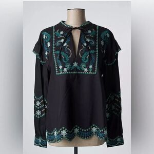 Twinset  Milano by Simona Barbieri lux boho peasant top cottagecore. NWT 40